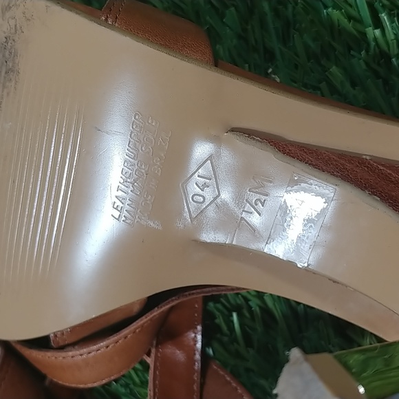 Brown leather strappy heels 7.5 - Picture 7 of 7